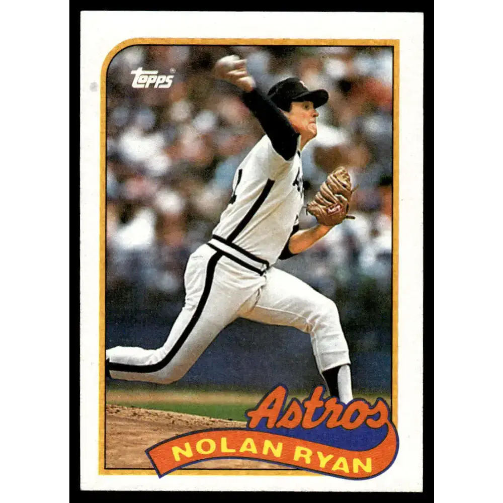 1989 Topps #530 Nolan Ryan EX/NM Houston Astros Baseball Card