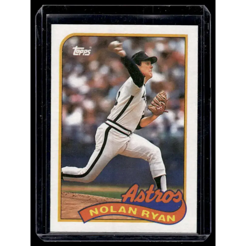 1989 Topps #530 Nolan Ryan Houston Astros NM-MT Baseball Card - Baseball Card Single