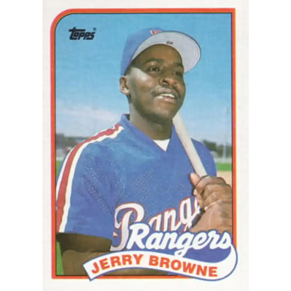 1989 Topps #532 Jerry Browne NM-MT Texas Rangers Baseball Card - Baseball Card Single