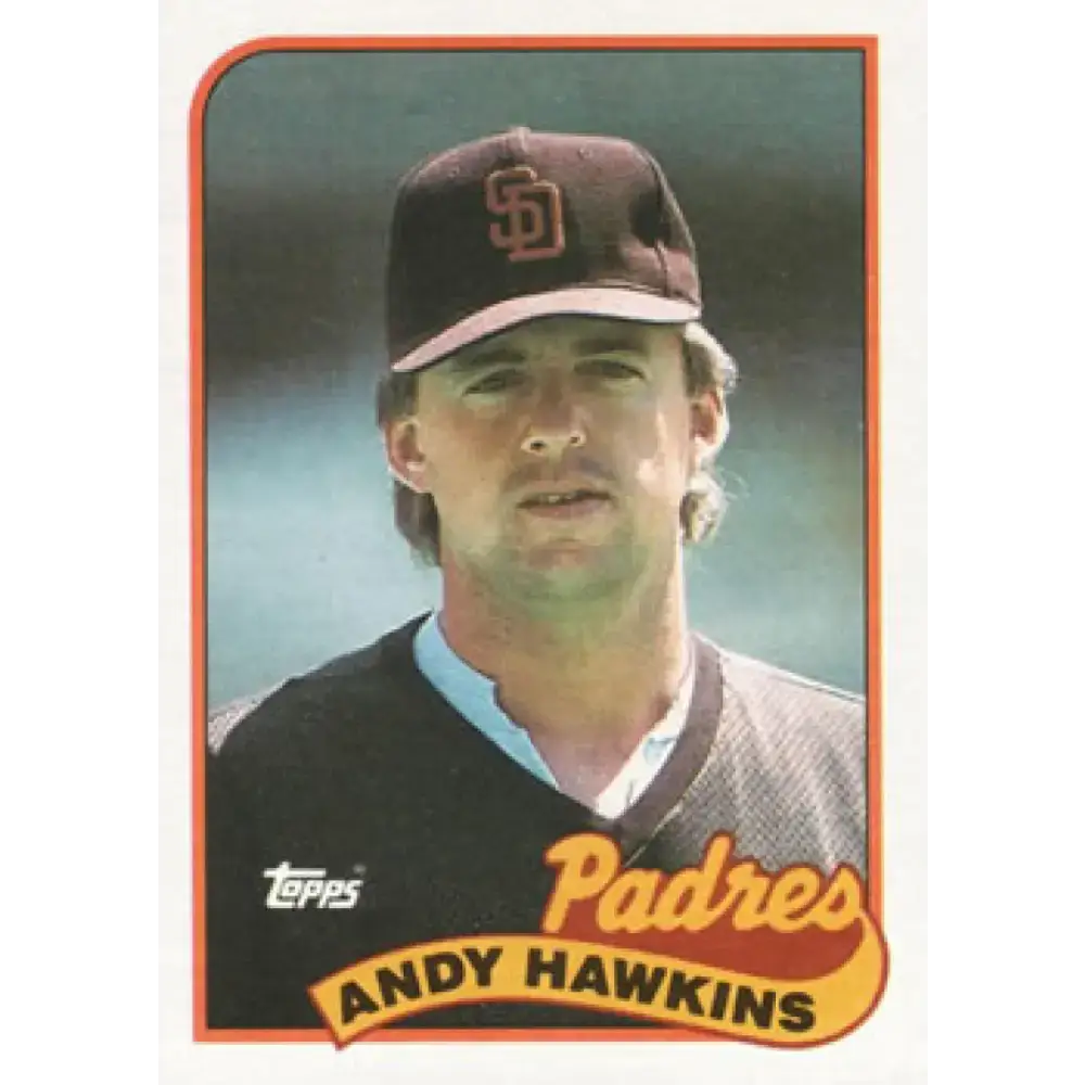 1989 Topps #533 Andy Hawkins NM-MT San Diego Padres Baseball Card - Baseball Card Single