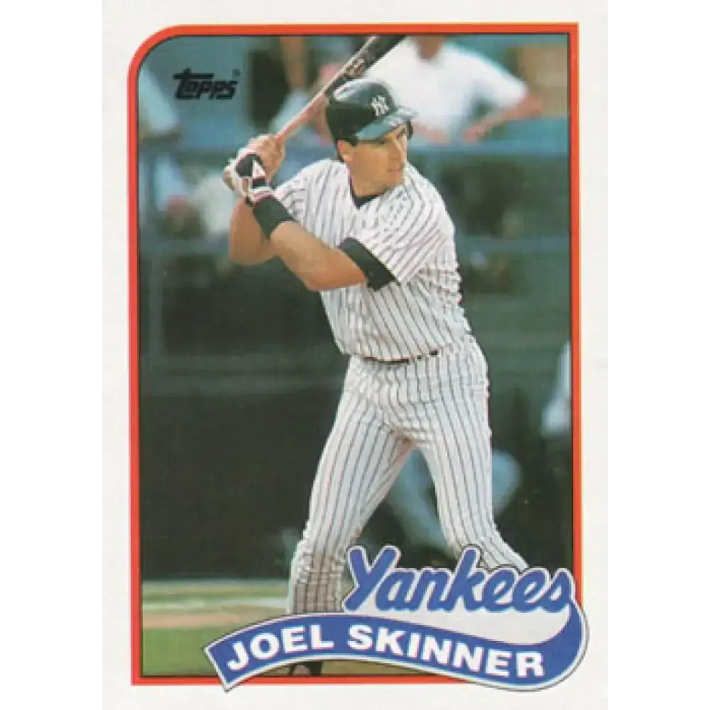 1989 Topps #536 Joel Skinner NM-MT New York Yankees Baseball Card - Baseball Card Single