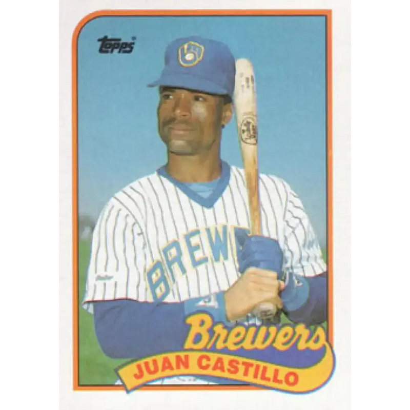 1989 Topps #538 Juan Castillo NM-MT Milwaukee Brewers Baseball Card - Baseball Card Single