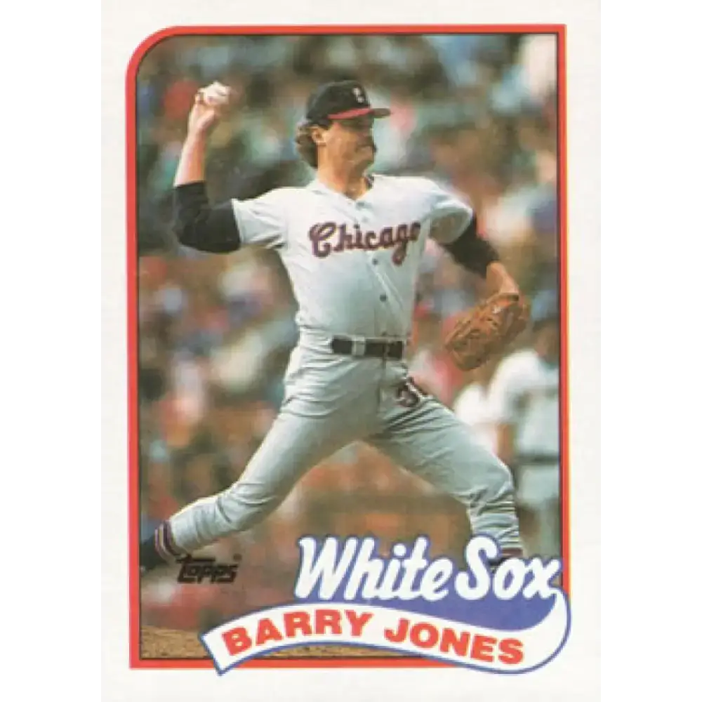 1989 Topps #539 Barry Jones NM-MT Chicago White Sox Baseball Card - Baseball Card Single