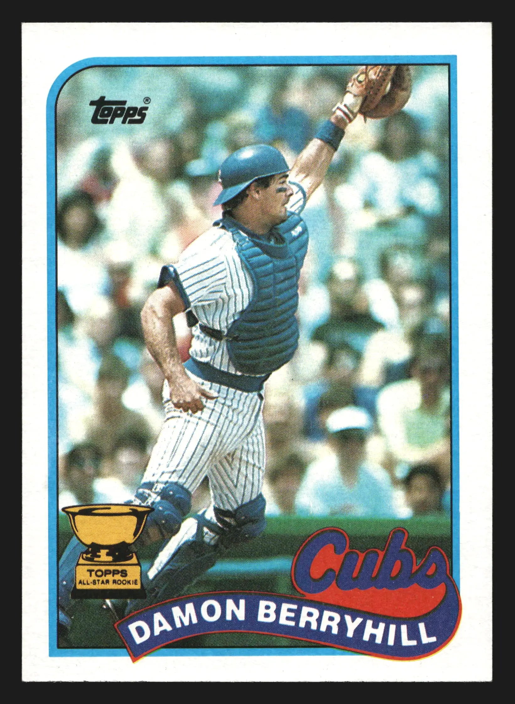 1989 Topps #543 Damon Berryhill All-Star Rookie Cup Chicago Cubs - Baseball Card Single