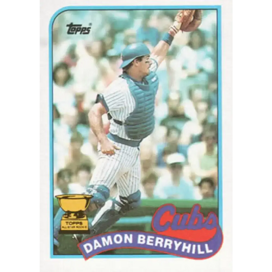 1989 Topps #543 Damon Berryhill NM-MT Chicago Cubs Baseball Card - Baseball Card Single