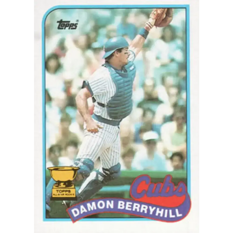 1989 Topps #543 Damon Berryhill NM-MT Chicago Cubs Baseball Card - Baseball Card Single