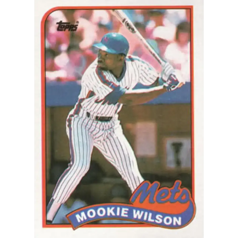 1989 Topps #545 Mookie Wilson NM-MT New York Mets Baseball Card - Baseball Card Single