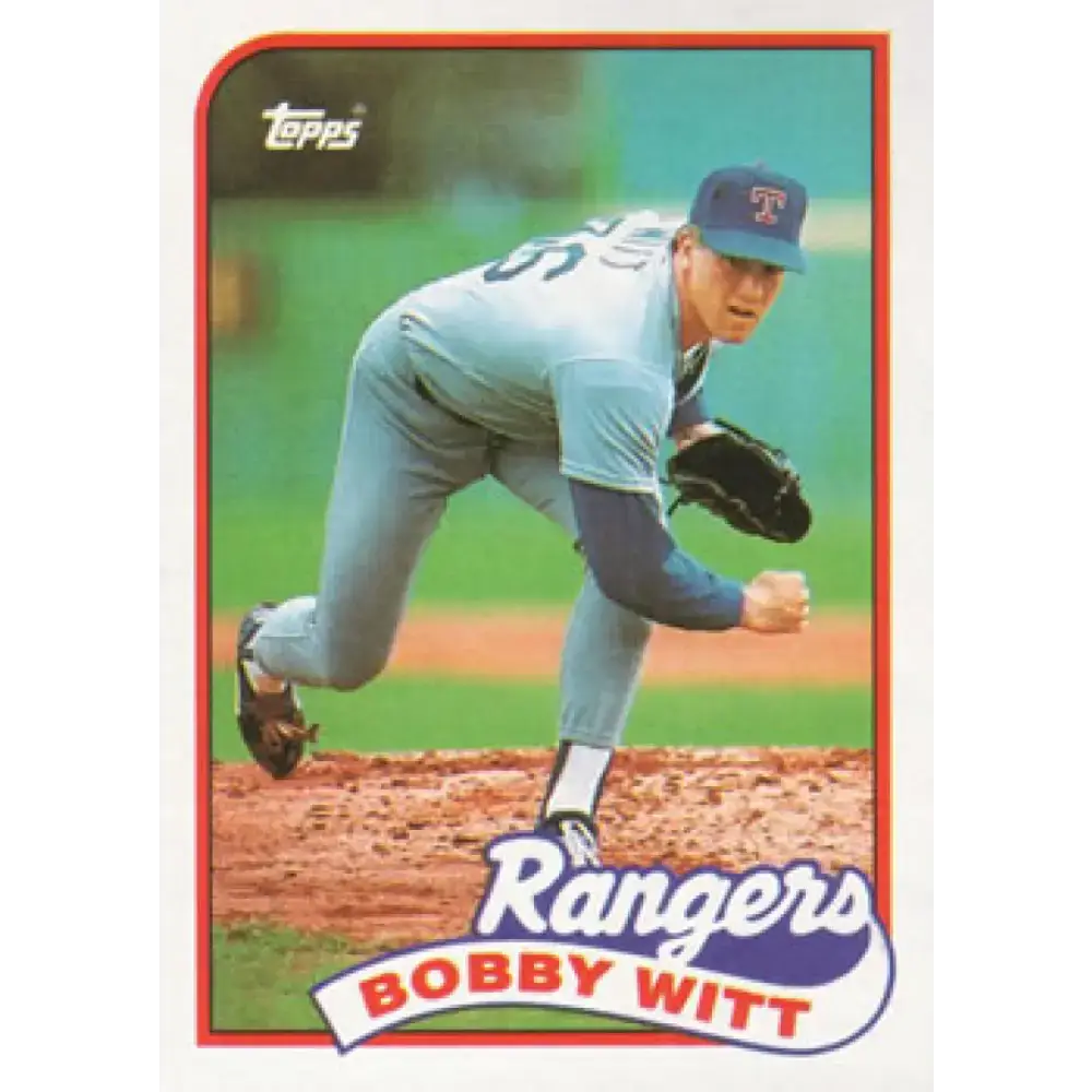 1989 Topps #548 Bobby Witt NM-MT Texas Rangers Baseball Card - Baseball Card Single