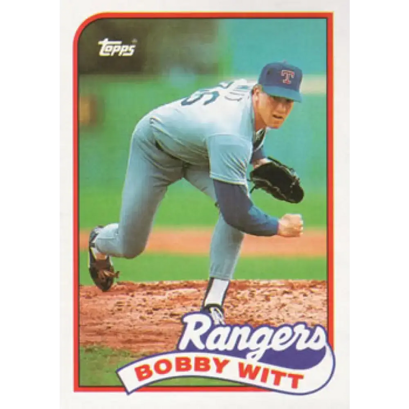 1989 Topps #548 Bobby Witt NM-MT Texas Rangers Baseball Card - Baseball Card Single