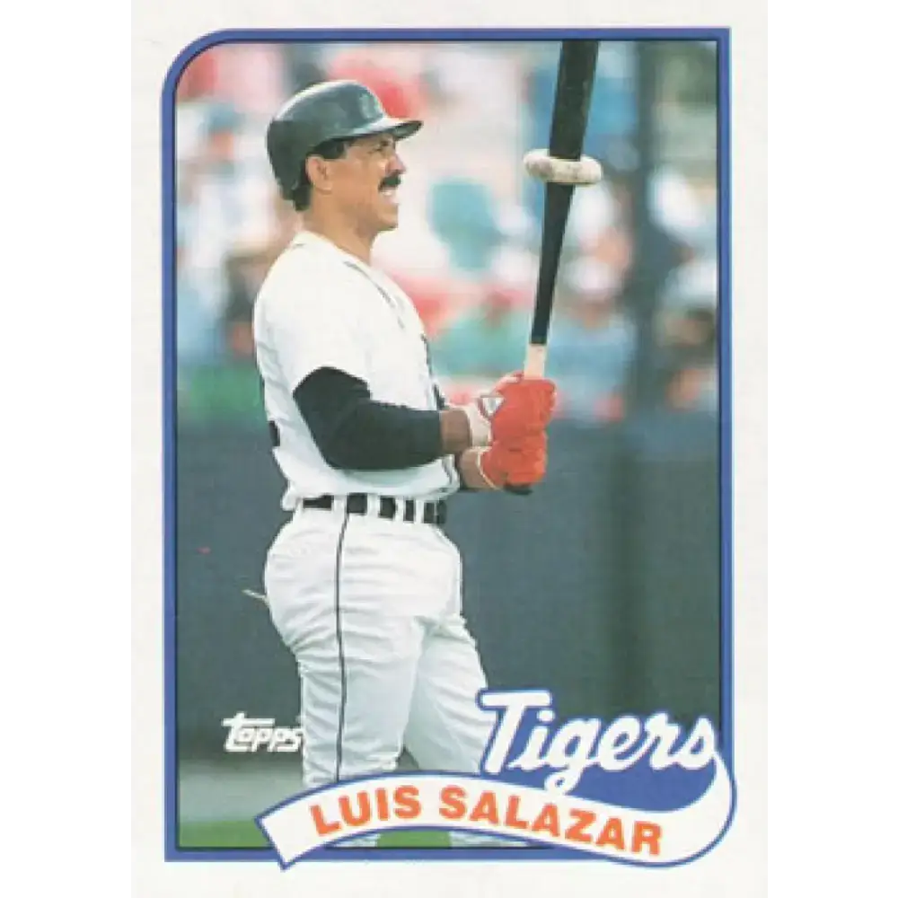 1989 Topps #553 Luis Salazar NM-MT Detroit Tigers Baseball Card - Baseball Card Single