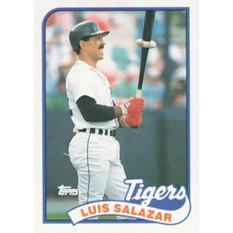 1989 Topps #553 Luis Salazar NM-MT Detroit Tigers Baseball Card - Baseball Card Single