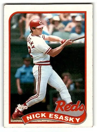 1989 Topps #554 Nick Esasky Cincinnati Reds Baseball Cards EX/NM ID:55066 - Baseball Card Single