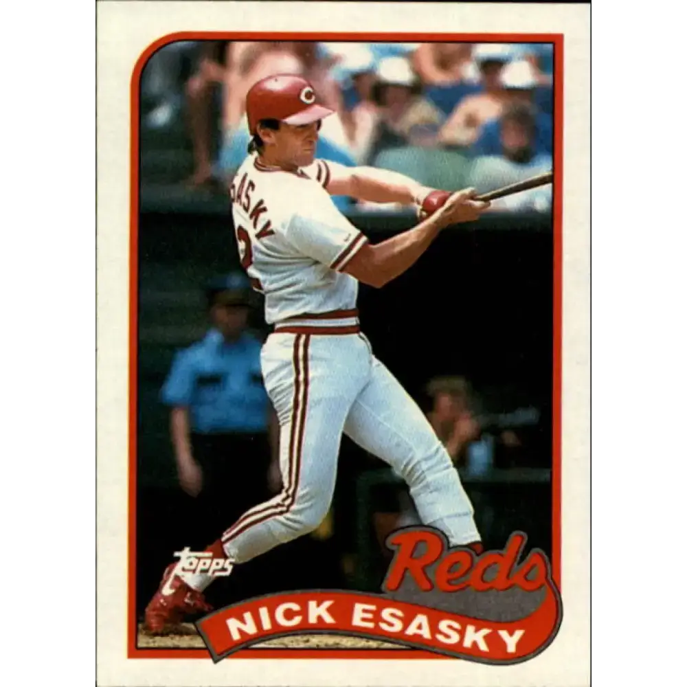 1989 Topps #554 Nick Esasky NM-MT Cincinnati Reds Baseball Card - Baseball Card Single