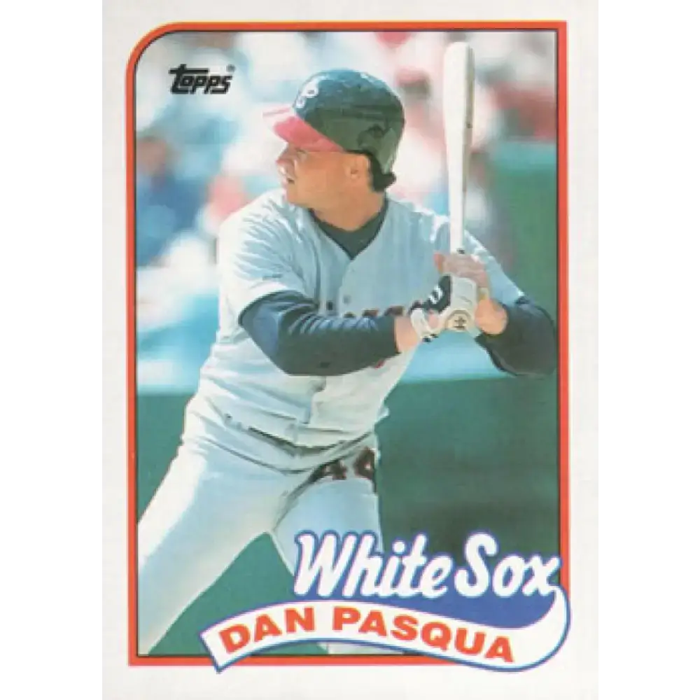 1989 Topps #558 Dan Pasqua NM-MT Chicago White Sox Baseball Card - Baseball Card Single