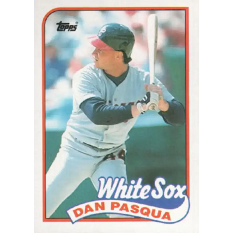 1989 Topps #558 Dan Pasqua NM-MT Chicago White Sox Baseball Card - Baseball Card Single