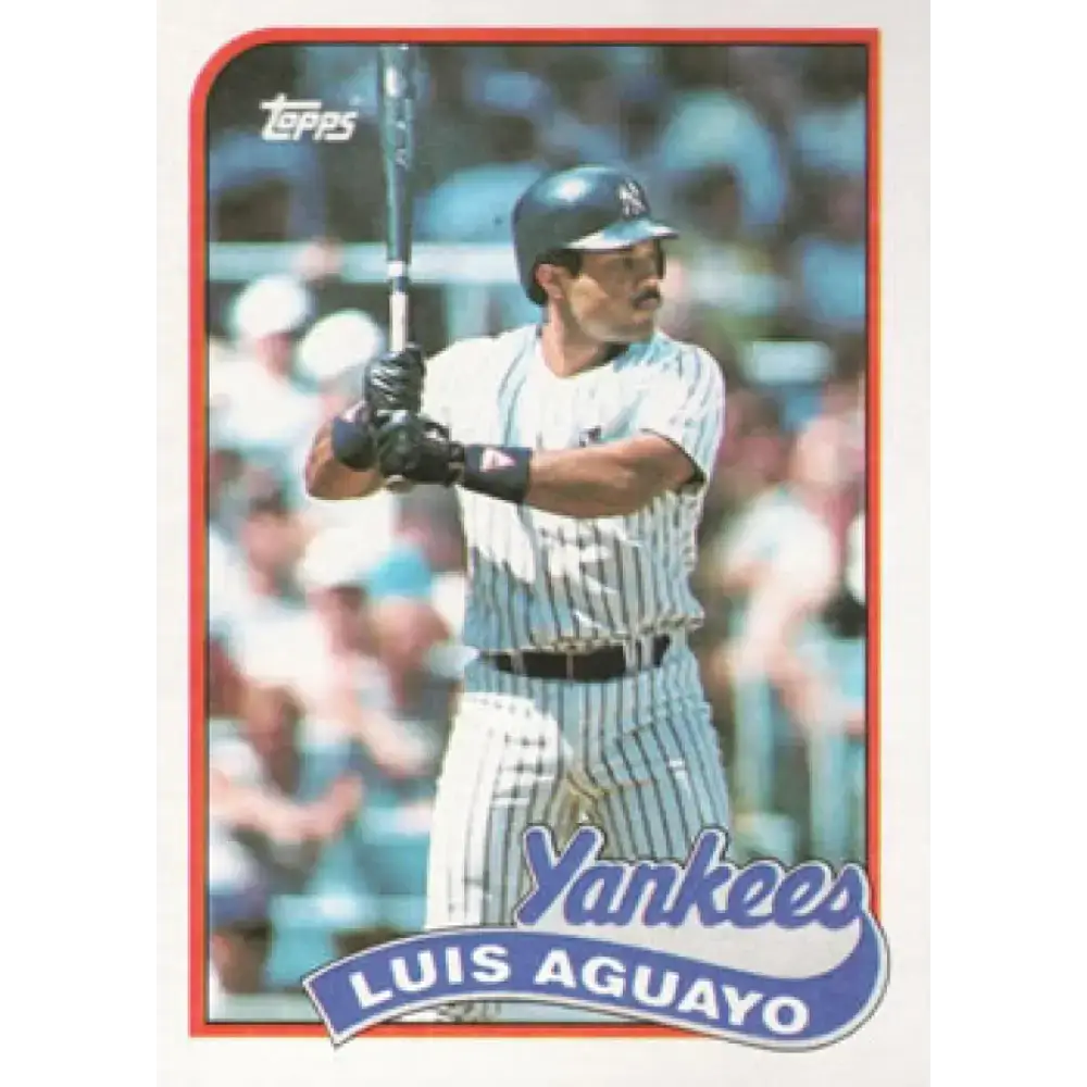 1989 Topps #561 Luis Aguayo NM-MT New York Yankees Baseball Card - Baseball Card Single