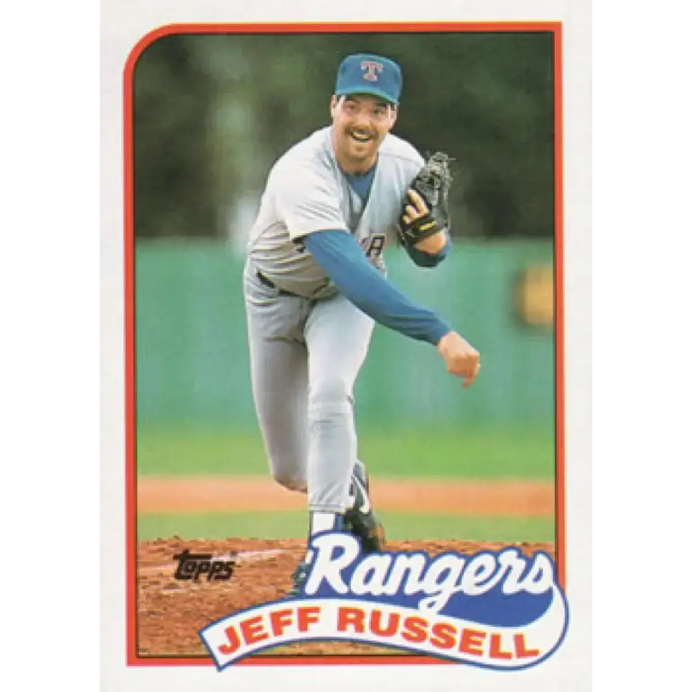 1989 Topps #565 Jeff Russell NM-MT Texas Rangers Baseball Card - Baseball Card Single