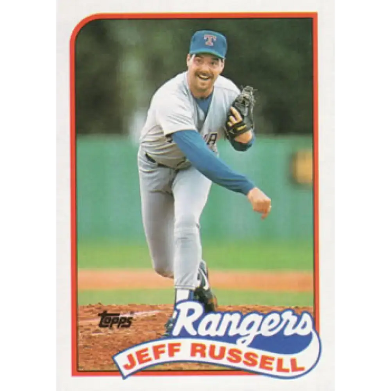 1989 Topps #565 Jeff Russell NM-MT Texas Rangers Baseball Card - Baseball Card Single