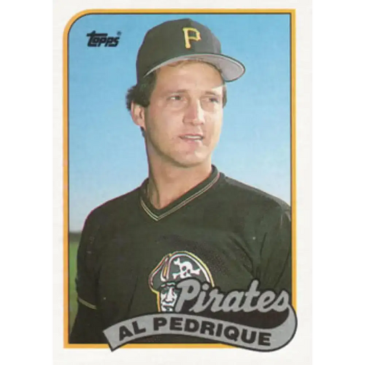 1989 Topps #566 Al Pedrique NM-MT Pittsburgh Pirates Baseball Card - Baseball Card Single
