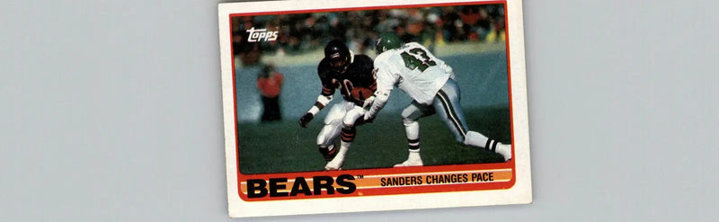1989 Topps #57 Bears Team Leaders (Sanders Changes Pace) Chicago Bears - Football Card Single