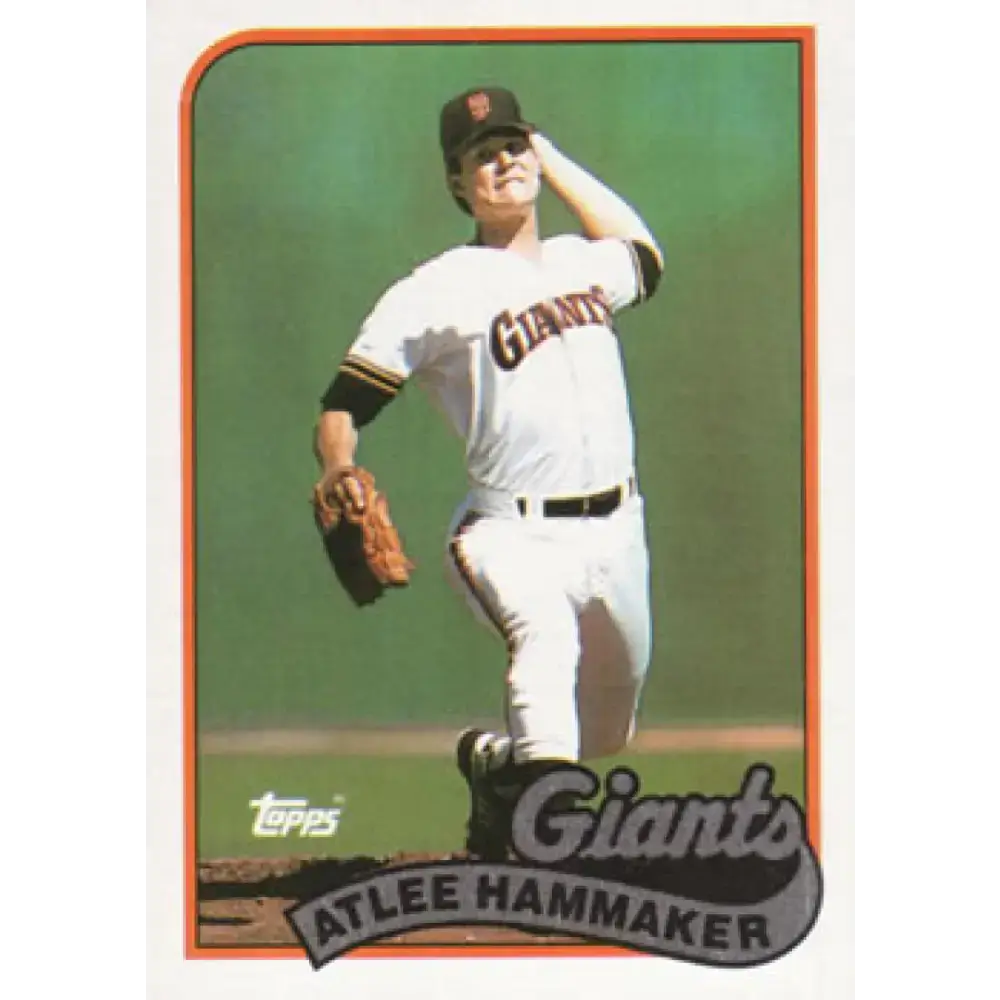 1989 Topps #572 Atlee Hammaker NM-MT San Francisco Giants Baseball Card - Baseball Card Single