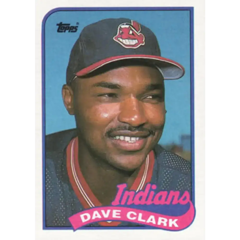 1989 Topps #574 Dave Clark NM-MT Cleveland Indians Baseball Card - Baseball Card Single