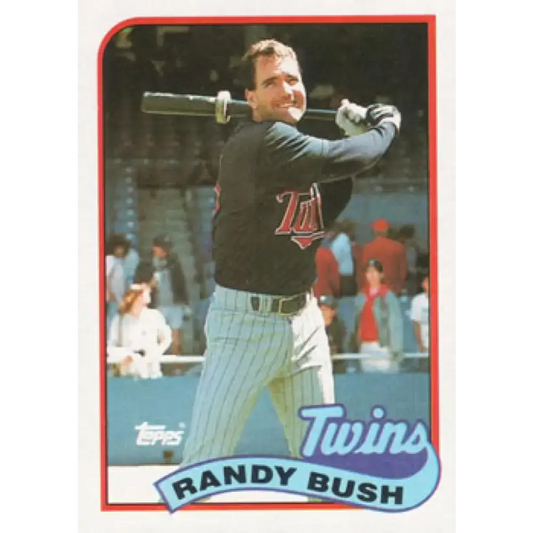 1989 Topps #577 Randy Bush NM-MT Minnesota Twins Baseball Card - Baseball Card Single