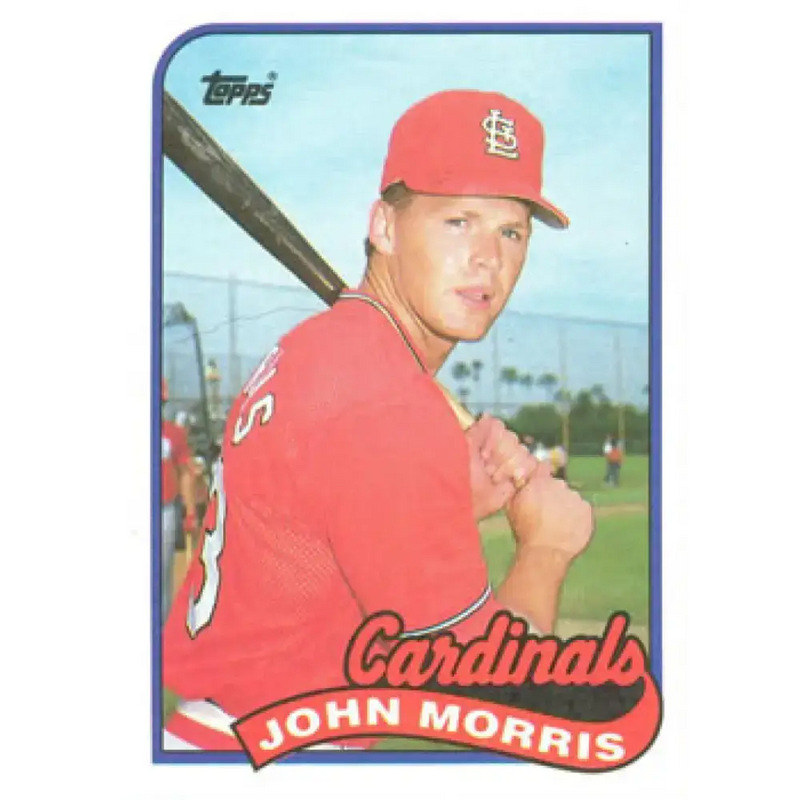 1989 Topps #578 John Morris NM-MT St. Louis Cardinals Baseball Card - Baseball Card Single