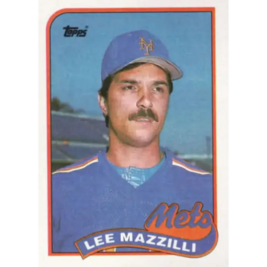 1989 Topps #58 Lee Mazzilli NM-MT New York Mets Baseball Card - Baseball Card Single