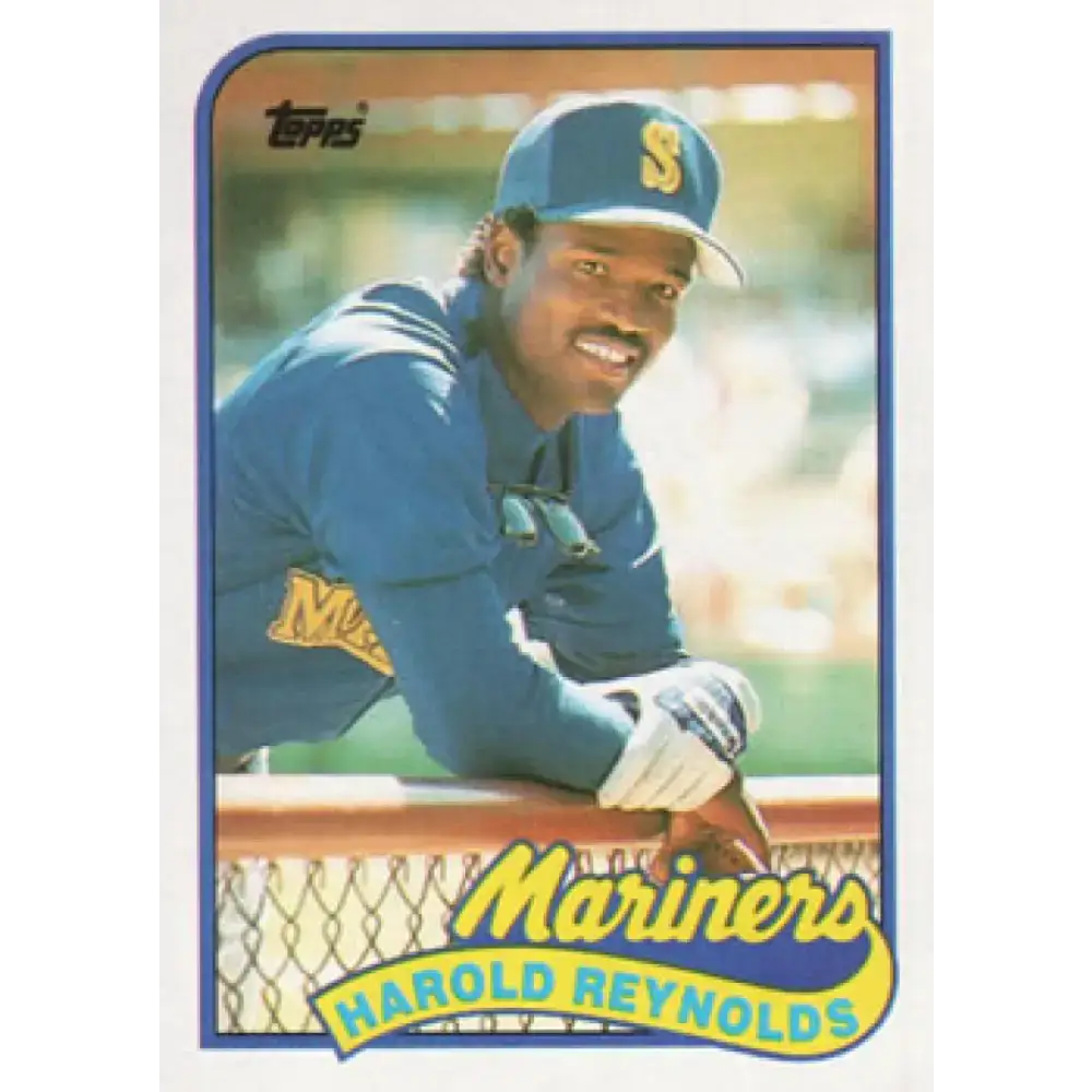 1989 Topps #580 Harold Reynolds NM-MT Seattle Mariners Baseball Card - Baseball Card Single