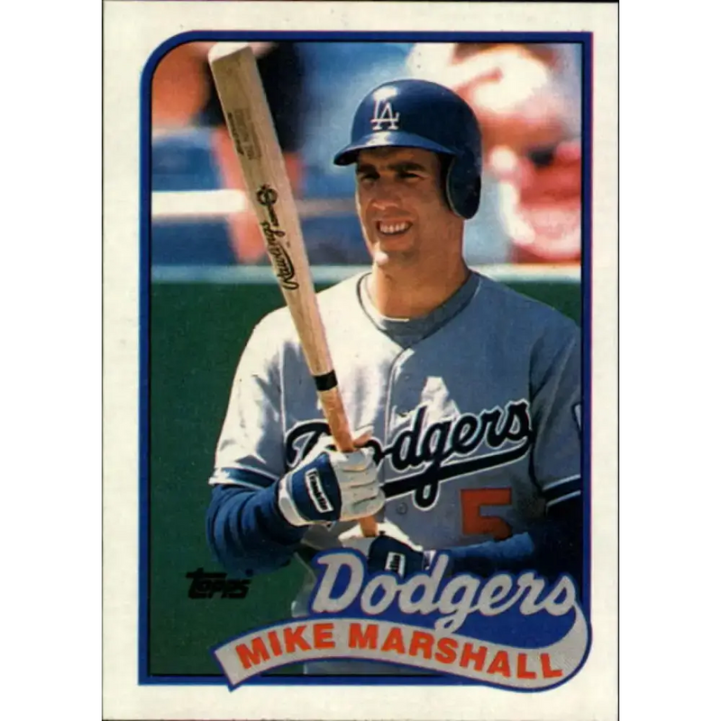 1989 Topps #582 Mike Marshall NM-MT Los Angeles Dodgers Baseball Card - Baseball Card Single