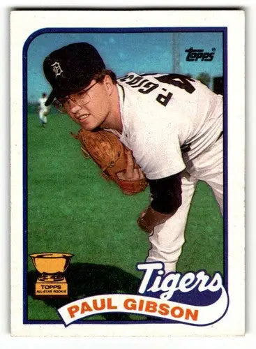 1989 Topps #583 Paul Gibson Detroit Tigers Baseball Cards EX/NM ID:53810 - Baseball Card Single