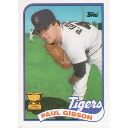1989 Topps #583 Paul Gibson NM-MT Detroit Tigers Baseball Card - Baseball Card Single