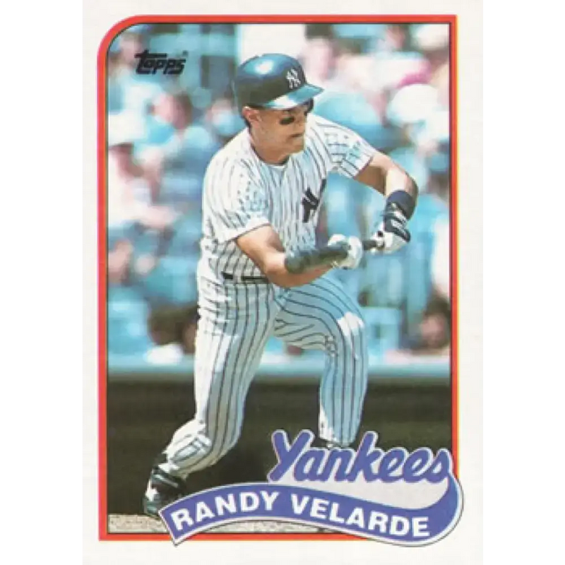 1989 Topps #584 Randy Velarde UER NM-MT New York Yankees Baseball Card - Baseball Card Single