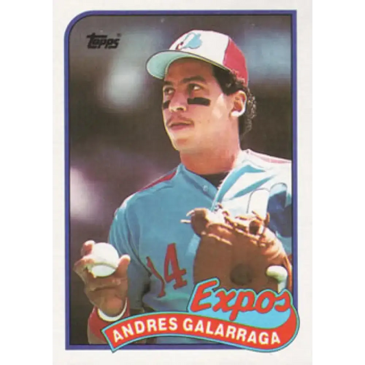 1989 Topps #590 Andres Galarraga NM-MT Montreal Expos Baseball Card - Baseball Card Single
