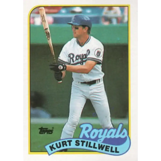 1989 Topps #596 Kurt Stillwell NM-MT Kansas City Royals Baseball Card - Baseball Card Single