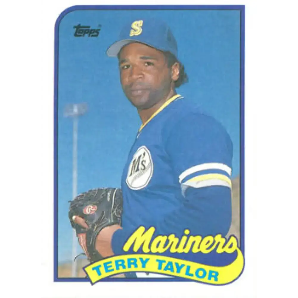 1989 Topps #597 Terry Taylor NM-MT RC Rookie Seattle Mariners Baseball Card - Baseball Card Single