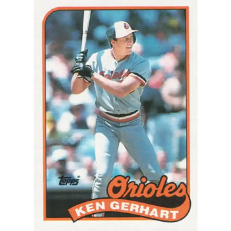 1989 Topps #598 Ken Gerhart NM-MT Baltimore Orioles Baseball Card - Baseball Card Single