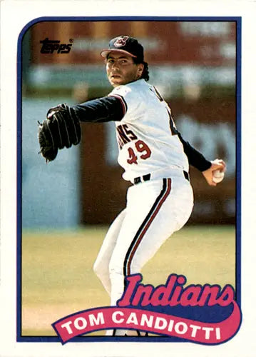 1989 Topps #599 Tom Candiotti NM Near Mint Indians ID:45966 - Baseball Card Single