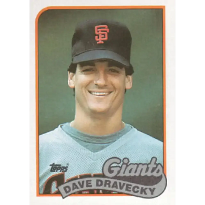 1989 Topps #601 Dave Dravecky NM-MT San Francisco Giants Baseball Card - Baseball Card Single