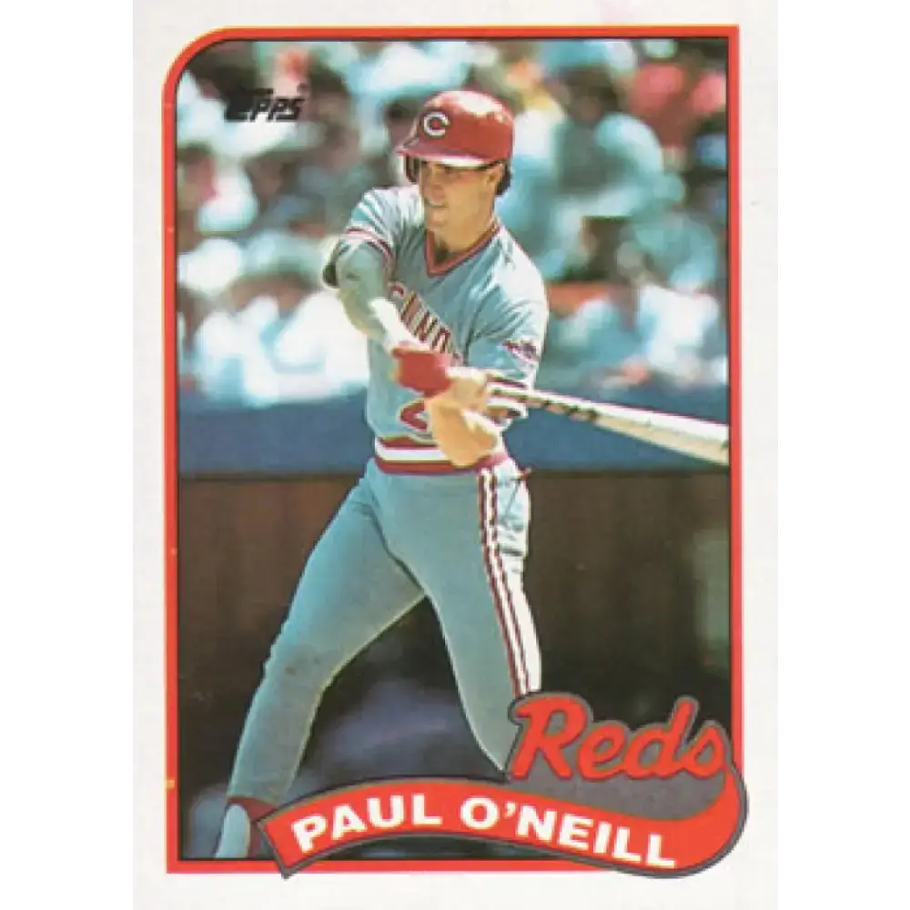 1989 Topps #604 Paul O’Neill NM-MT Cincinnati Reds Baseball Card - Baseball Card Single