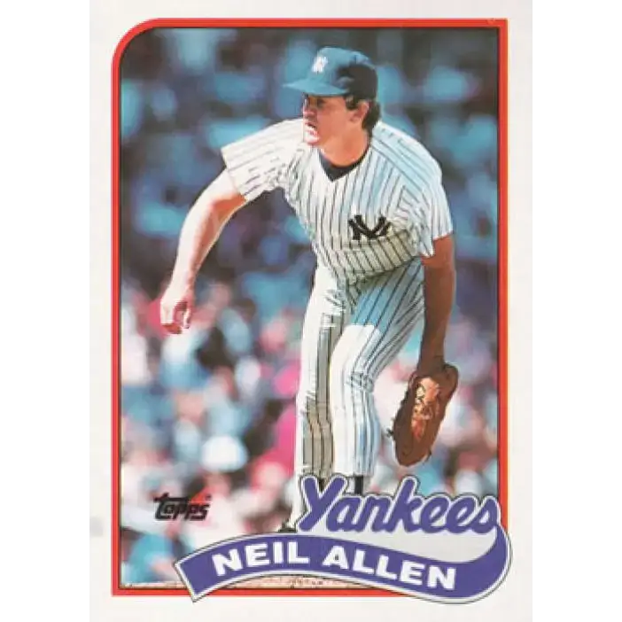1989 Topps #61 Neil Allen NM-MT New York Yankees Baseball Card - Baseball Card Single
