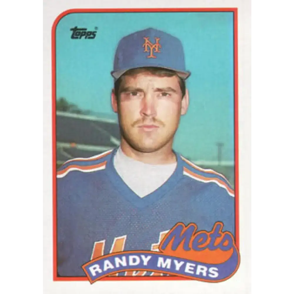 1989 Topps #610 Randy Myers NM-MT New York Mets Baseball Card - Baseball Card Single