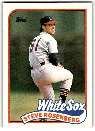 1989 Topps Steve Rosenberg baseball card with original gloss near mint White Sox
