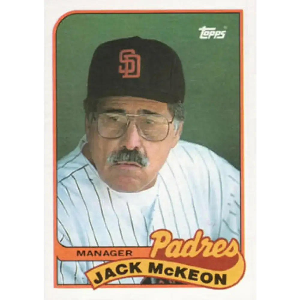 1989 Topps #624 Jack McKeon MG NM-MT San Diego Padres Baseball Card - Baseball Card Single