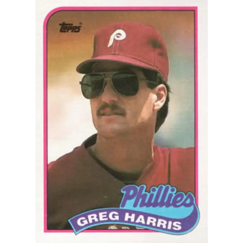 1989 Topps #627 Greg Harris NM-MT Philadelphia Phillies Baseball Card - Baseball Card Single