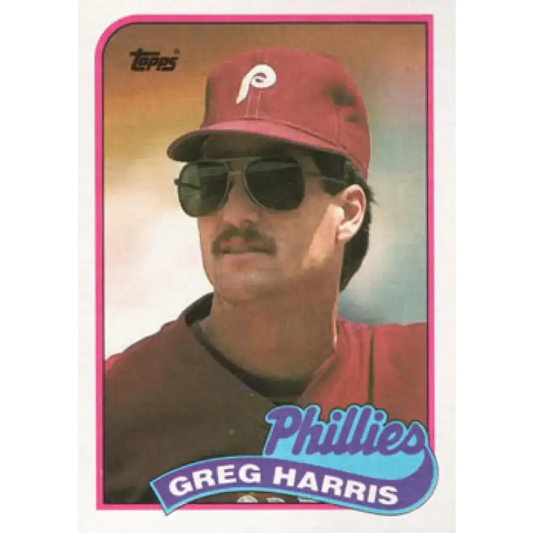 1989 Topps #627 Greg Harris NM-MT Philadelphia Phillies Baseball Card - Baseball Card Single