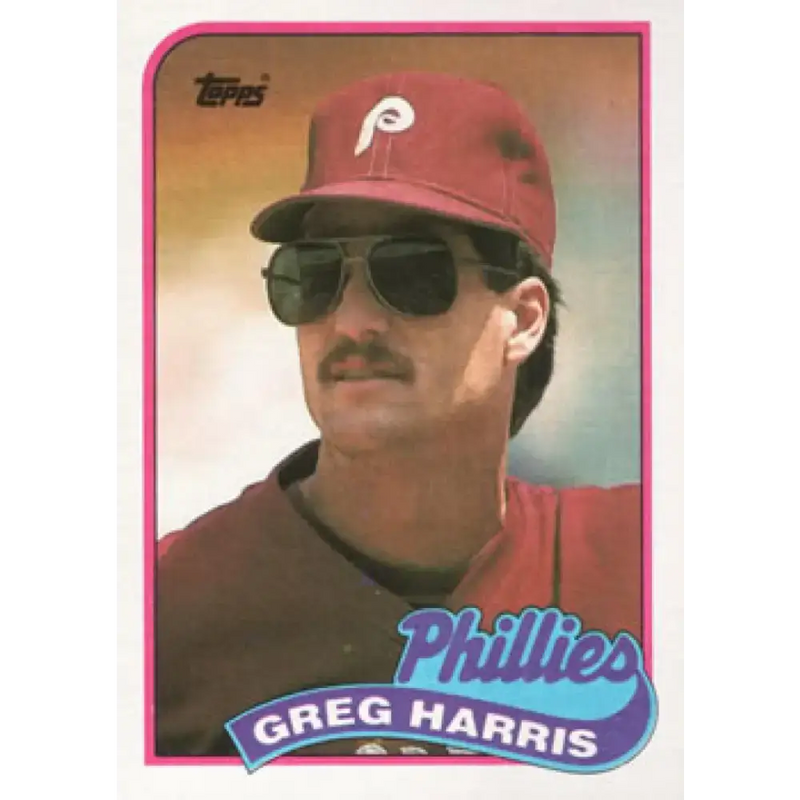 1989 Topps #627 Greg Harris NM-MT Philadelphia Phillies Baseball Card - Baseball Card Single