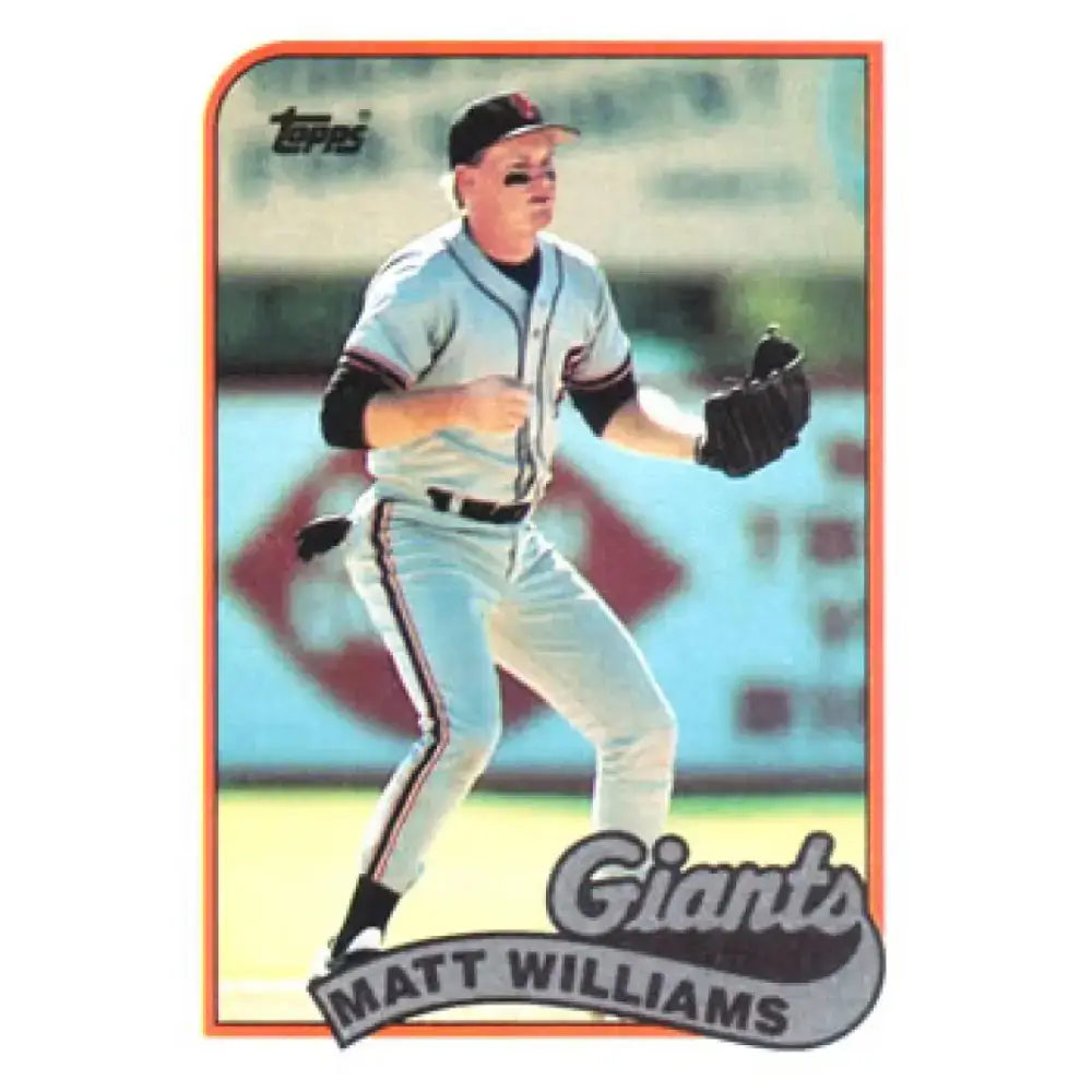 1989 Topps #628 Matt Williams NM-MT San Francisco Giants Baseball Card - Baseball Card Single