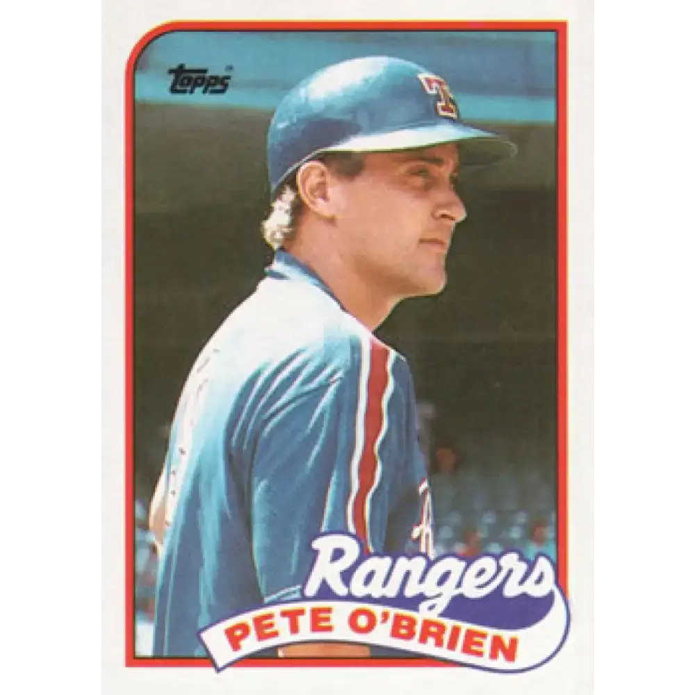 1989 Topps #629 Pete O’Brien NM-MT Texas Rangers Baseball Card - Baseball Card Single